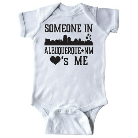 

Inktastic Albuquerque New Mexico Someone Loves Me Skyline Gift Baby Boy or Baby Girl Bodysuit