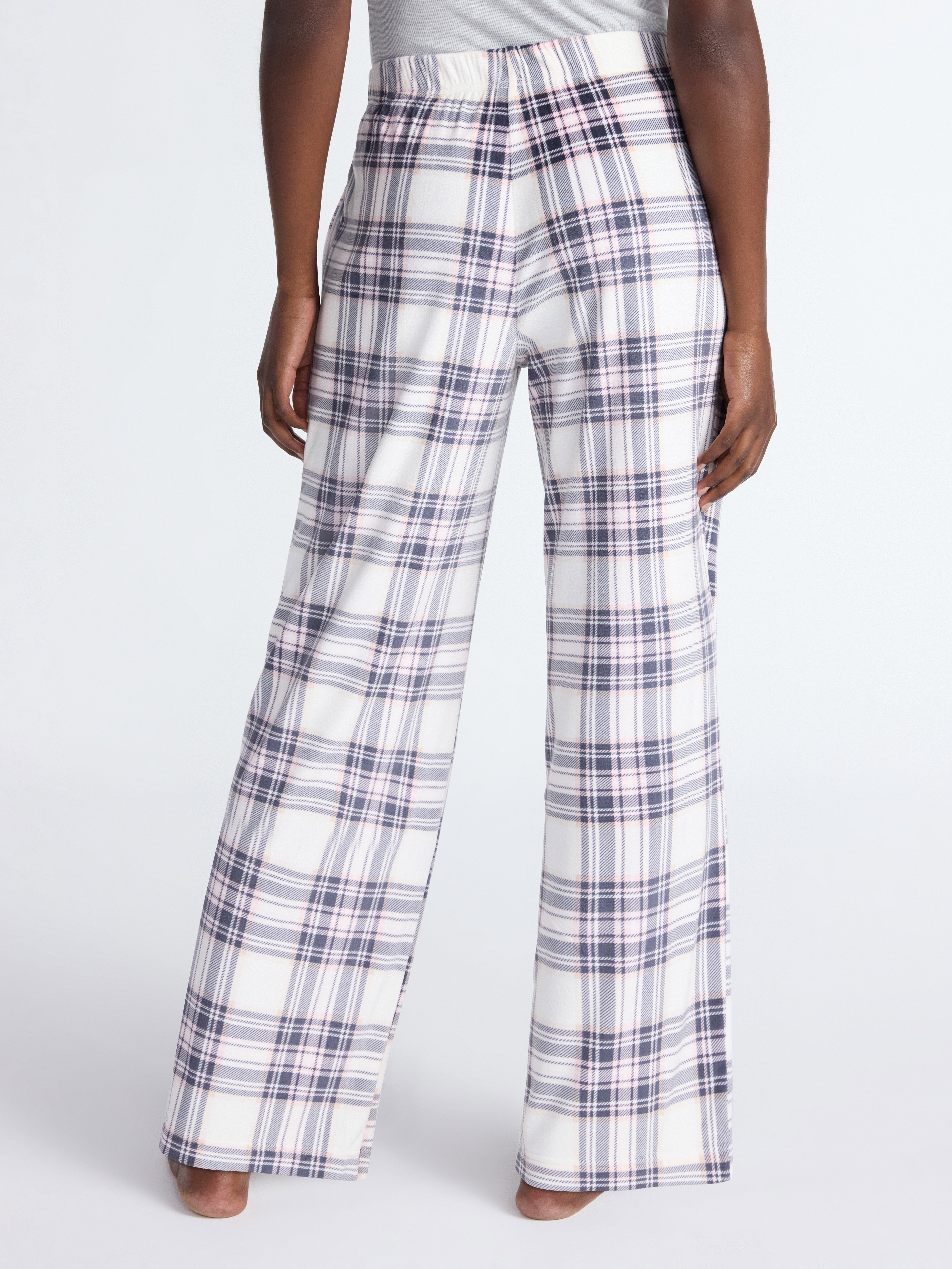 Joyspun Women's Velour Wide-Leg Sleep Pants, Size XS-3X