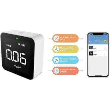 Temtop M10i Air Quality Monitor - PM2.5 AQI TVOC HCHO Detector With WiFi & App
