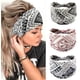 thumbnail image 3 of Diadema deportiva elástica con estampado de estilo bohemio europeo y americano, diadema de ala ancha para mujer, turbante de algodón, 3 of 6