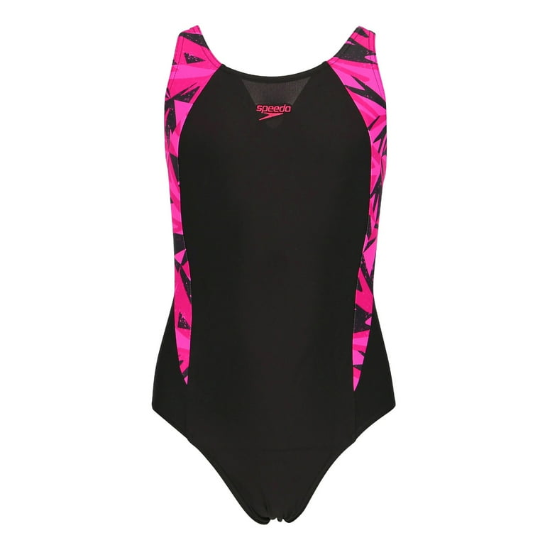 Speedo Girls Hyper Boom Splice One Piece Bathing Suit