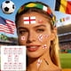 thumbnail image 1 of Decoración del hogar, decoración de habitaciones, decoración de paredes, pegatinas de tatuajes de banderas de varios países, competición mundial de fútbol 2026, pegatinas temporales para fiestas de af, 1 of 6
