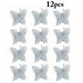 thumbnail image 2 of Coxeer Christmas Butterflies Decor Hollow 12PCS DIY Craft Butterfly Xmas Tree Ornament, 2 of 10