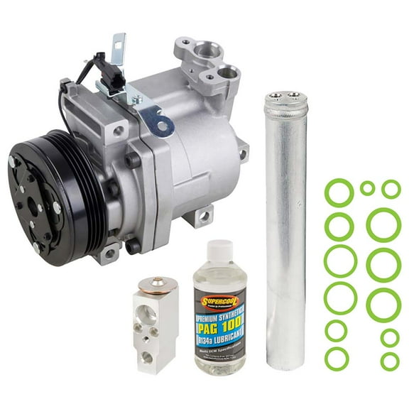 AC Compressor & A/C Kit For Subaru Forester 2007 2008 - Includes Drier Filter, Expansion Valve, PAG Oil & O-Ring Seals! - BuyAutoParts