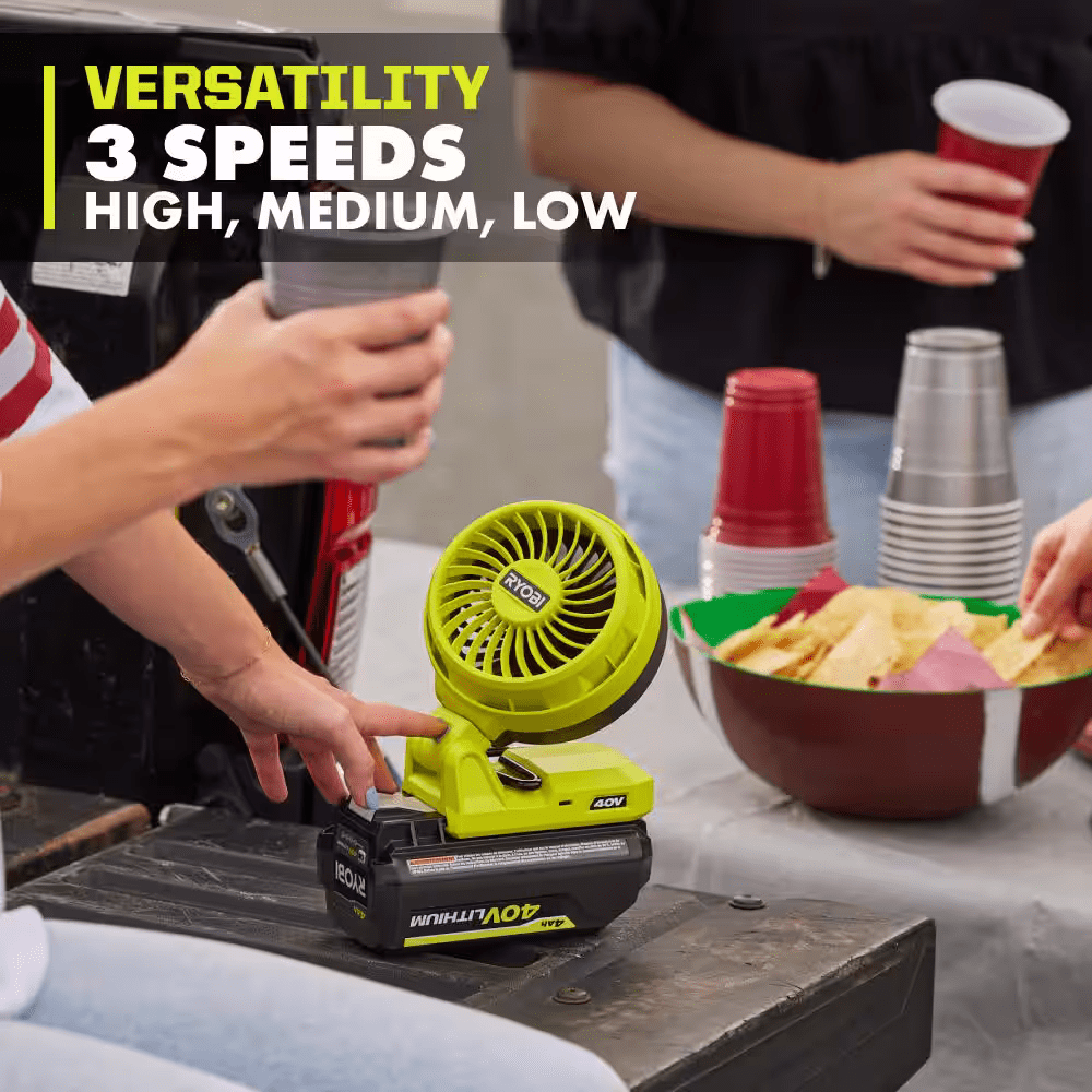 Ryobi 40V Cordless Battery Topper Fan (Tool Only)