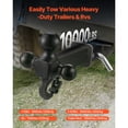 thumbnail image 2 of KFFKFF Trailer Hitch, Tri-Ball Mount with Hook & Pin, Trailer Ball Size 1-7/8", 2" and 2-5/16", Fit 2-Inch Hitch Receiver, Max 10,000 lbs Ball Hitch, Towing Hitch for RVs, 2 of 9