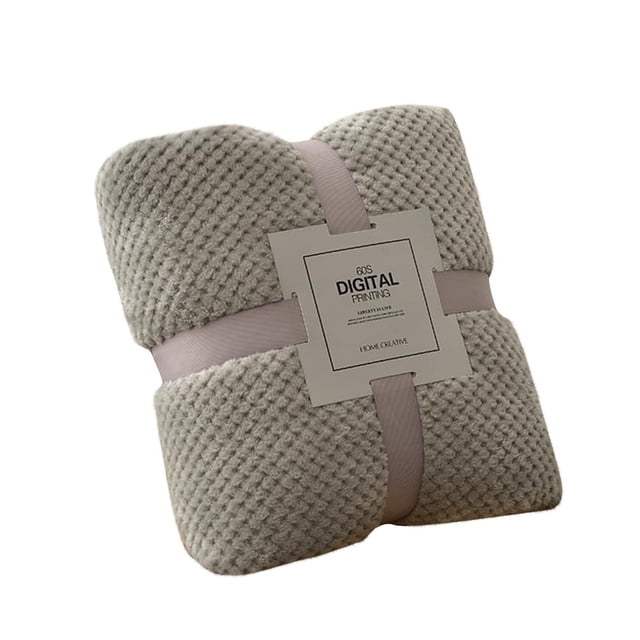 Anti-Cat Scratch Solid Color Sofa Blanket Flannel Plush Blanket Gift Blanket