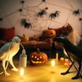thumbnail image 2 of HomChum Raven Table Lamp, Resin Bird Design Table Lamps Creative Night Light with Plug-in Cord Living Room Bedside Lights Aisle Restaurant Home Decor (Black), 2 of 9