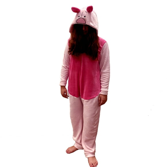 Mameluco con Gorro Bordado Disney Piglet para Dama Talla Mediana Pijamas para Mujer