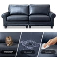 thumbnail image 5 of BUIORD 76" Loveseat Sofas and Couches, Pets Friendly Leather 2-Seater Couch with Rolled Arm, Upholstered Sofa with Removable Back Cushion , Modern Couches for Living Room, Black, 5 of 9