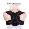 thumbnail image 4 of Clavicle Strap, 8 Style,Posture Corrector Adult Children Posture Correction,Back Pain Adjustable Posture Corrector (Black M), 4 of 5
