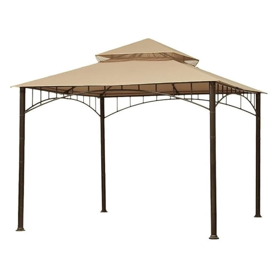 Garden Winds Replacement Canopy Top Cover for Summer Veranda Gazebo - Riplock 350 - Beige