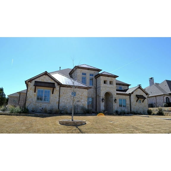 015-767: Traditional 5 Bed, 5 Bath Luxury Home Plan, 4180 Sq Ft: Full Blueprints with License to Build by Home Plan Marketplace - Lesuto