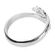 thumbnail image 5 of Anillo de abrazo para mujer, anillo abierto ajustable elegante a la moda para fiesta de boda, accesorio de joyería de plata, 5 of 10