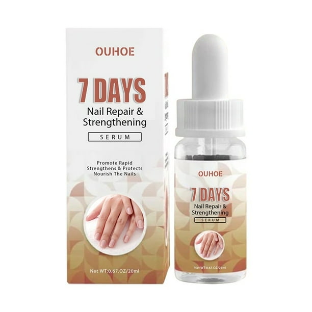 Suero para el crecimiento y fortalecimiento de uñas de 7 días, reparador de uñas, para el crecimiento de las uñas de los pies, para reparar uñas dañadas y descoloridas (20 ml)