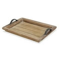 thumbnail image 2 of Cheung's Home Decorative Wood Tray with Metal Handles, 2 of 6