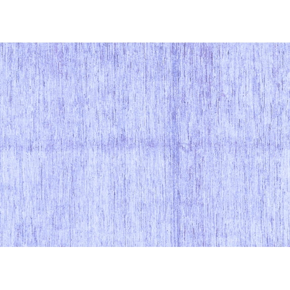 Ahgly Company Indoor Rectangle Solid Blue Modern Area Rugs, 6' x 9'