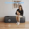 thumbnail image 4 of Joxxoaa Outdoor Resin Weatherproof Cat House, Ventilated and Insulated for Cats, Kittens, and Puppies, Washable, Easy to Assemble, Scratch- and Bite-Resistant, Non-Stick to Hair (Black), 4 of 8