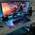 thumbnail image 5 of Large Gaming Mouse Pad 31.5 X 11.8 Inch, Extended XXL Mousepad with Stitched Edge,Non-Slip Rubber Base,Waterproof Computers Mouse Mat for Office,Home,Starry Blue, 5 of 5