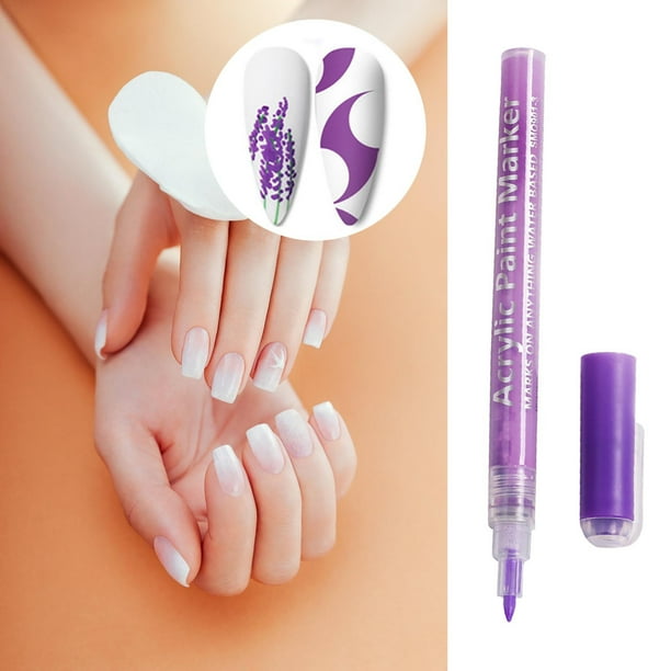 Juego de Rotuladores Acrílicos para Grafiti, Efecto Acuarela, Kit de Pintura para Uñas Diy, Multifuncional, Puntos de Colores Dibujados a Mano, Portátil y Fácil de Usar, para Decoración de Uñas y Man