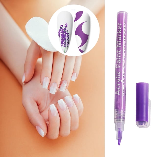 Xihbxyly Rotulador de Acuarela para Decoración de Uñas, Pintura de Uñas Diy, Pigmentos Acrílicos, Efecto Acuarela, Diseño Multifuncional, Fácil de Usar, Tamaño Portátil