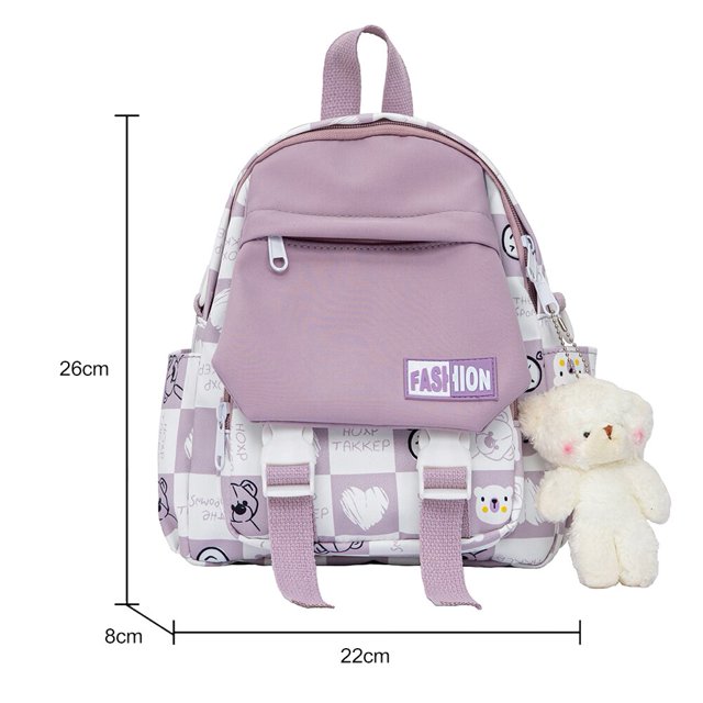 Mochila pequeña para mujer, bolso escolar multifuncional de doble uso para chicas adolescentes, Mini mochila Kawaii de viaje Fivean unisex