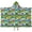 Rooster and Sky, variant on Rooster and Sunflower Green Pattern Teens Hooded Bath Towel Wrap for Ages 3 To 12,Quick Dry Lightweight Soft Microfiber Bath Beach Pool,50"x30"