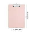 thumbnail image 3 of WEGFTDUOP A4 Clipboard Folder with Hook, 12.2" x 8.9" Plastic Writing Board, Pink, Home Office School Document Organizer, 3 of 6