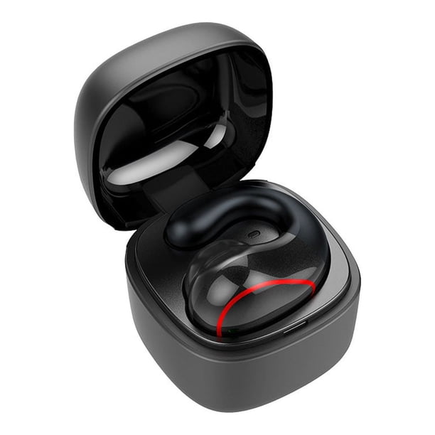 Auriculares inalámbricos Bearachild con gancho para la oreja micrófono negro