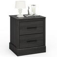 thumbnail image 4 of Vicamelia Nightstanad Bedside Table with 2 Drawers, Compact Sofa End Table for Bedroom Living Room, Dark Gray, 4 of 8