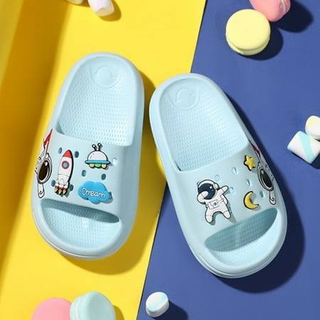 

Qepwscx Children s Slippers Boys And Girls Cute Soft Bottom Slippers Bathroom Non-slip Sandals Clearance