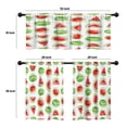 thumbnail image 4 of LALILO Kitchen Curtains and Valances Set of 3 36" Watercolor Window Treatment Tiers for Window Decor, 4 of 5