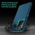 thumbnail image 4 of for Galaxy Note 20 Ultra Case Shockproof 3 in 1 Full Body Protection [Without Screen Protector] Rugged Heavy Duty Durable Cover Case for Samsung Galaxy Note 20 Ultra 5G 6.9 inch, Turquoise, 4 of 7