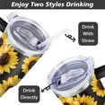 thumbnail image 5 of Sunflowers 40 OZ Tumbler Cup with Lid and Straw Gifts for Mom Friend Sister Grandma, 5 of 7