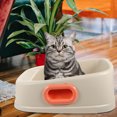 thumbnail image 2 of Weiweiguan 1 Ensemble Toilette pour Chat Semi-Fermée Bac à Sable pour Animaux, 2 of 7