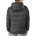 thumbnail image 3 of Gymax Women' Electric USB Heated Jacket Puffing Hooded Duck Down Coat Black Size M, 3 of 10
