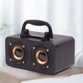 thumbnail image 2 of Bluelans-altavoz Retro inalámbrico de madera para escritorio, compatible con Bluetooth, soporte para teléfono, recargable por Usb, 2 of 5
