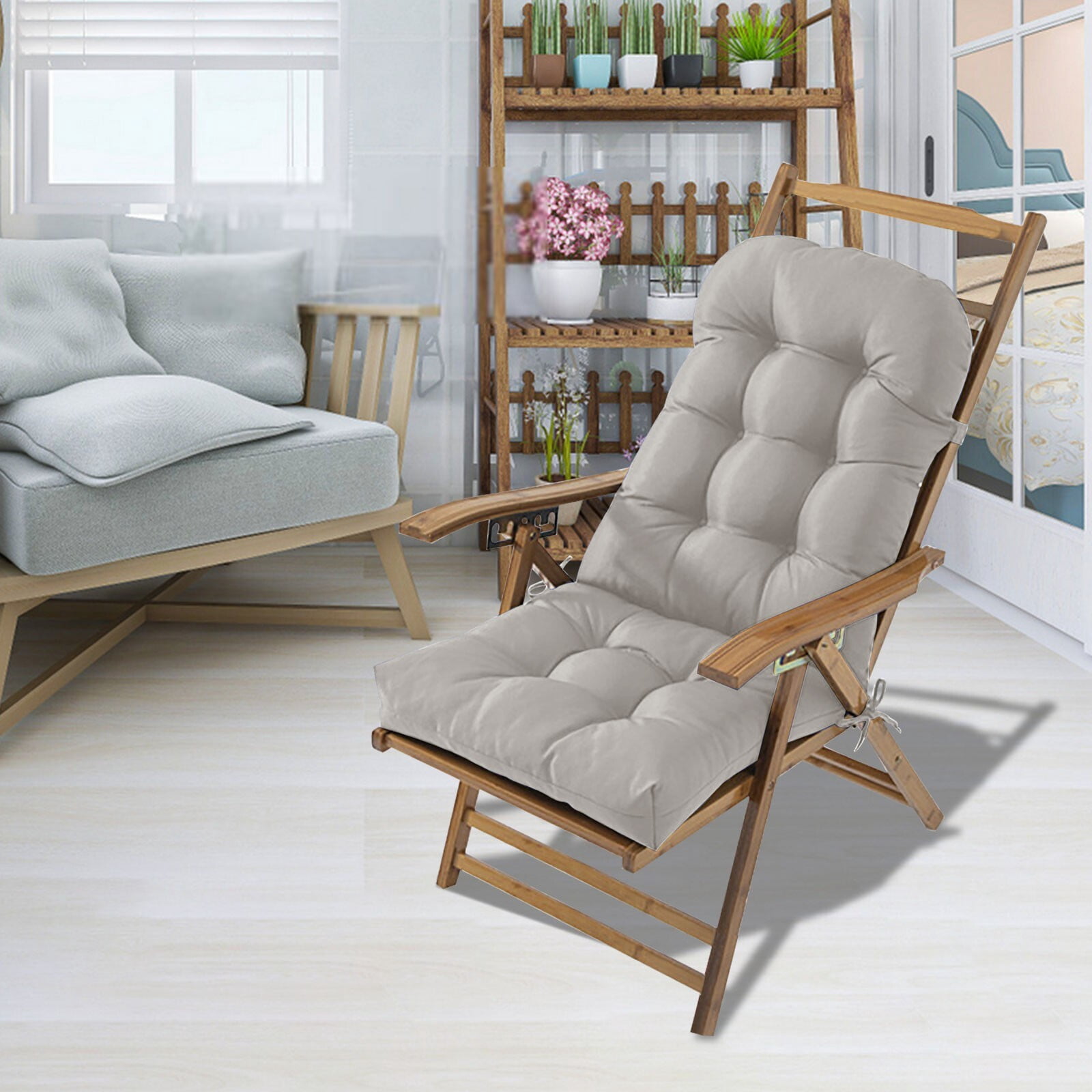 InsCrazy Rocking Chair Cushions Cushion Garden Chair Patio Sofa Cushion Rattan Chair Indoor Outdoor Patio Seat Cushion, Porch Swings Cushion 20 X 45 inches