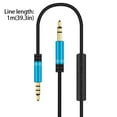 MOVAWAKY 3.5mm Audio Line Volume Control With Microphone Male To Bus