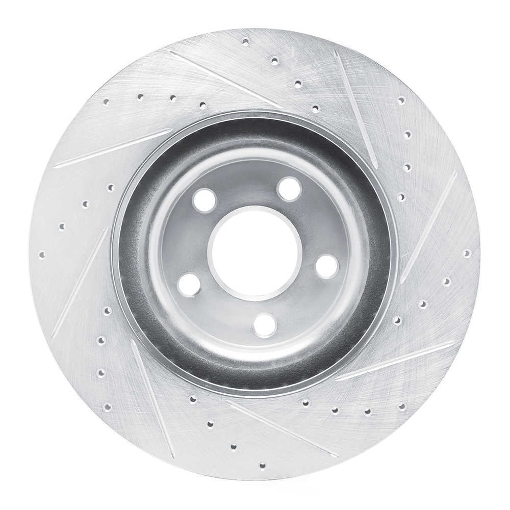 Dynamic Friction Company 631-54296L DFC Brake Rotor - Drilled And Slotted - Silver