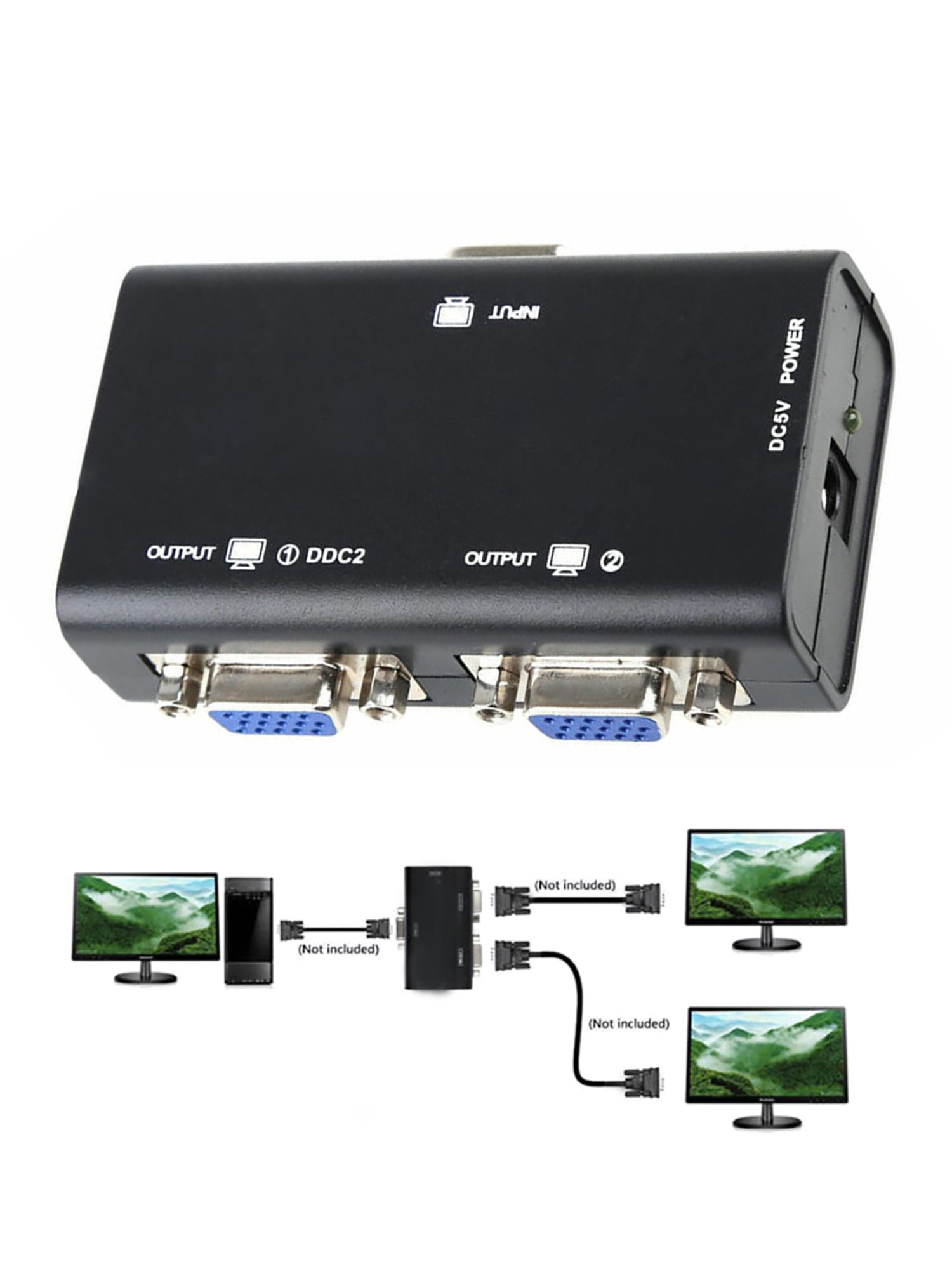 Computer Monitor Signal Splitter Guide On How To Setup Dual Monitors With Hdmi Splitter The