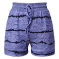 thumbnail image 2 of Abcnature Plus Size Shorts, Womens Athletic Shorts, Fashion Women Drawstring Casual Pocket Loose Printed Sports Shorts, Comfy Beach Shorts, Yoga Pants, Cycling Sport Shorts Blue XL, 2 of 4