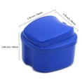 thumbnail image 3 of 4Pcs Denture Bath Case Cup Box Holder Storage Container with Denture Cleaner Brush Strainer Basket for Travel Cleaning, 3 of 6