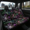 thumbnail image 7 of POLERO Colorful Spider Web Pattern Rear Seat Covers for SUV, 2 Piece Durable Car Rear Seat Protectors Easy to Install Machine Washable Car Back Seat Cover, 7 of 7