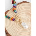 thumbnail image 4 of 1 Uds. Collar bohemio colorido de piedra triturada ins collar de piedra natural femenina joyería de verano, 4 of 4