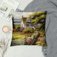 thumbnail image 2 of Chilfamy Throw Pillow Covers Seaside cottage farmhouse flowers Theme Square Decorations Pillowcase Outdoor Sofa Pillow Cases for Living Room Bed Indoors Home Decor, 2 of 5