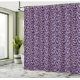 thumbnail image 4 of Ambesonne Baroque Shower Curtain, Lavish Curls on Purple Tone, 69"Wx75"L, Purple Eggplant, 4 of 4
