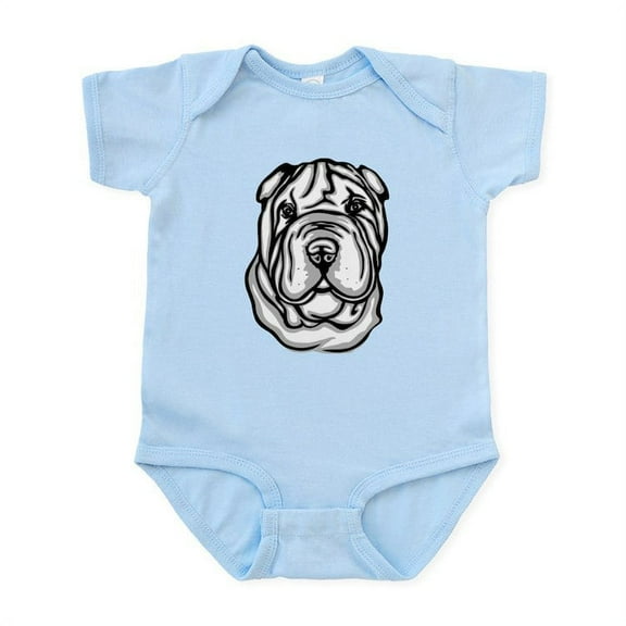 CafePress - Toy Chinese Shar Pei Infant Bodysuit - Baby Light Bodysuit, Size Newborn - 24 Months