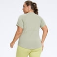 thumbnail image 3 of Women's Plus Size Shirts Short Sleeve Workout Shirts Quick Dry T-Shirts Loose Fit Tunic Tops for Athletic Yoga Running, 3 of 7