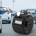 thumbnail image 4 of Handheld Tally Counter 4-Digit Number Count Clicker Counter Hand Counter Handheld Tally Counter (Black), 4 of 10